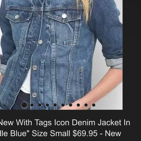 GAP- Denim Jacket “Saddle Blue”(XXL) - Picture 3 of 3